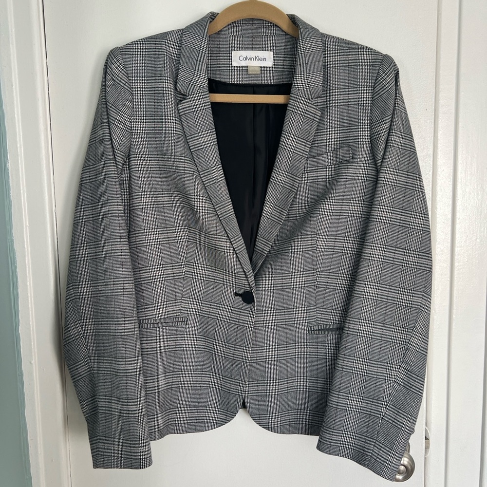 Calvin Klein Blazer - Plaid - Size 14 Petite